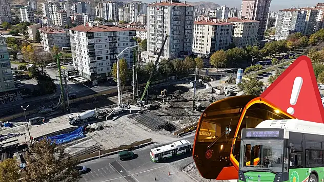 Kayseri'nin en yoğun noktasında yol kapandı – Toplu taşıma çile oldu!