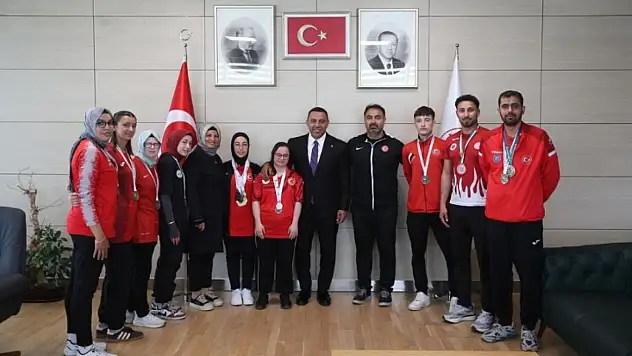 Kayseri'nin gururu şampiyon sporcular Ankara'da