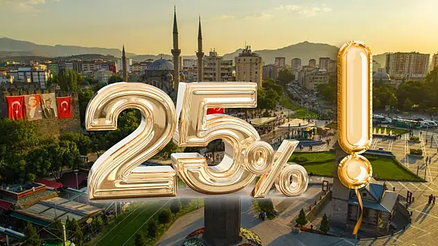 Kayseri'nin o ilçesinde vatandaşa özel yüzde 25 indirim!