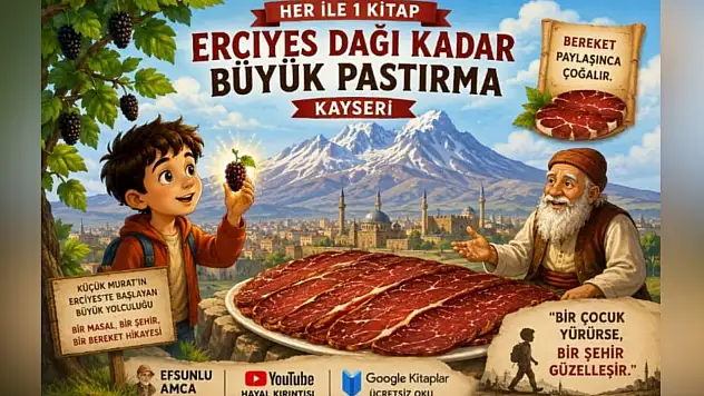 Kayseri'nin pastırması bu kez çocuk masalına konu oldu! Erciyes'in sırrı kitapta anlatıldı