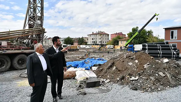 Kayseri'nin vizyon projesi Sahabiye'de 2. Etap çalışmaları sürüyor