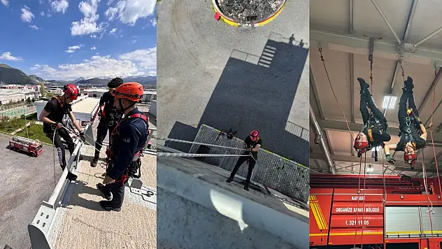 Kayseri OSB'de gerçeğe yakın tatbikat!