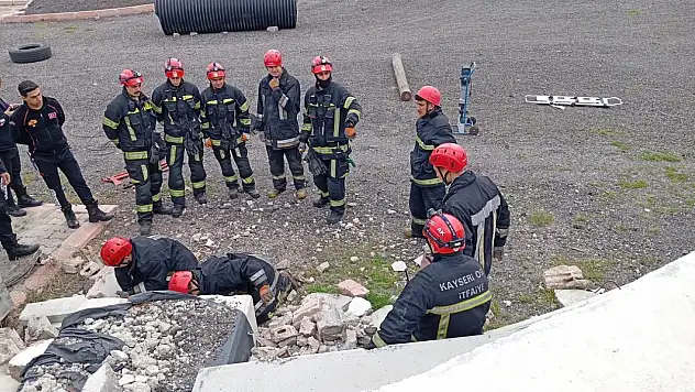 Kayseri OSB'de gerçeği aratmayan tatbikat!