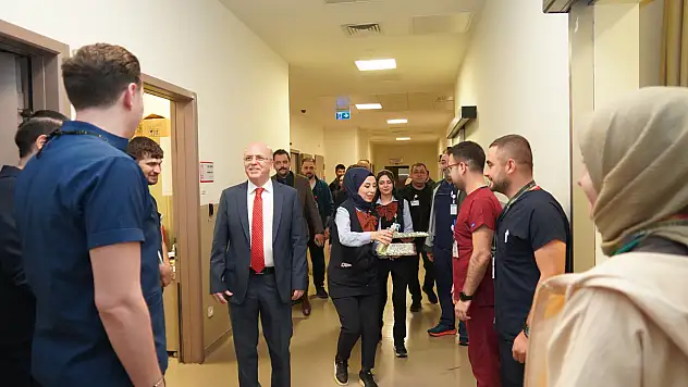 Kayseri Şehir Hastanesi'nde bayramlaşma programı düzenlendi