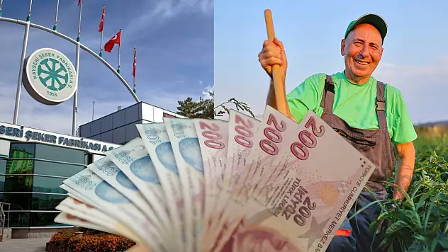 Kayseri Şeker'den çiftçiye milyonluk hamle! Hesaplara para yağdı