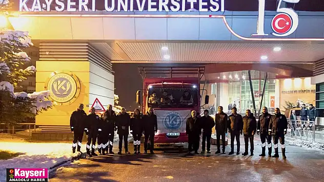 Kayseri Üniversitesi'nden deprem bölgesine destek