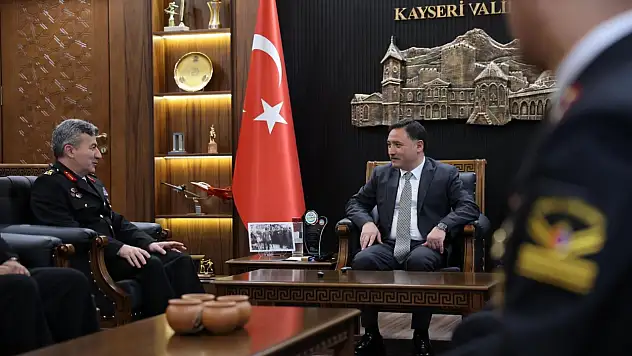 Kayseri Vali Gökmen Çiçek, Jandarma personelini ağırladı