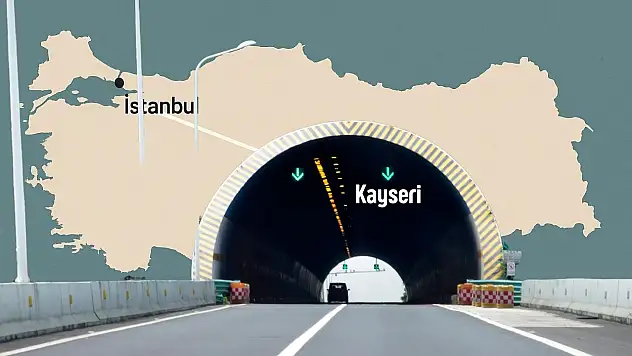 Kayseri'ye kadar tünelle gitmek artık hayal değil!