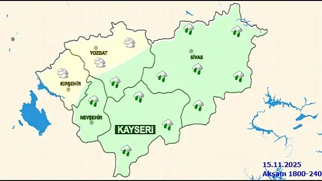 Kayseri'ye Meteoroloji'den uyarı!