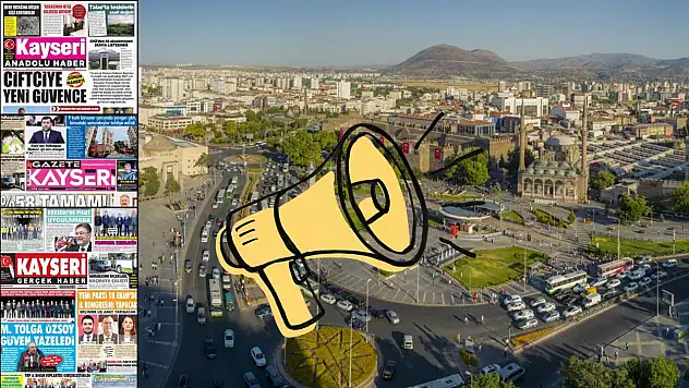 Kayseri yerel gazeteleri 13 Ekim gündemini belirledi!