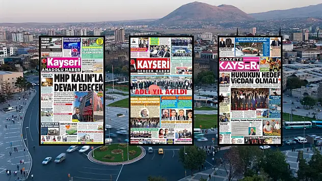Kayseri yerel gazeteleri 2 Eylül sabahına hangi manşetlerle çıktı?