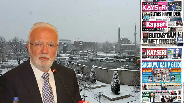 Kayseri yerel gazeteleri 23 Ocak Cuma sabahına hangi manşetle çıktı?