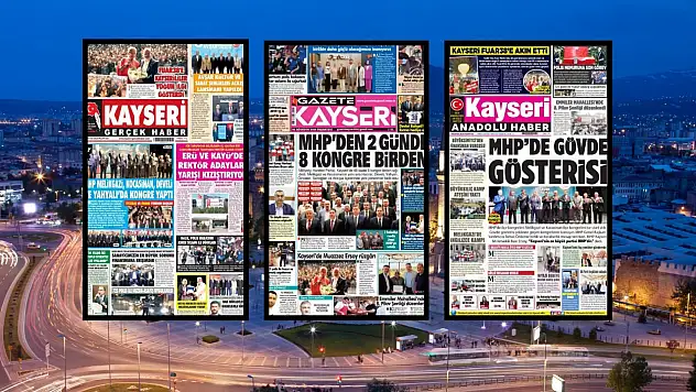 Kayseri yerel gazeteleri 3 Ağustos sabahına hangi manşetlerle çıktı?