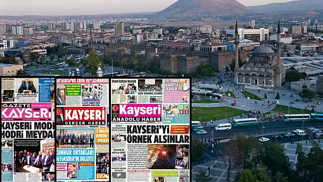 Kayseri yerel gazeteleri 8 Eylül sabahına hangi manşetlerle çıktı?