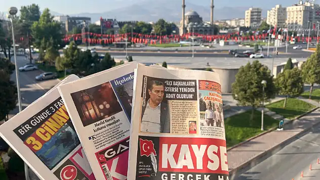 Kayseri yerel gazeteleri şehrin gündemini belirledi – İşte 3 Eylül öne çıkan manşetler!