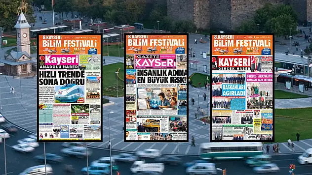Kayseri yerel gazetelerinden 16 Ekim manşet haberleri!