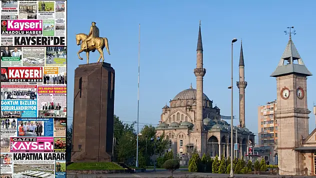 Kayseri yerel gazetelerinden dikkat çeken manşet haberleri: Şap alarmı, GÖKTİM....