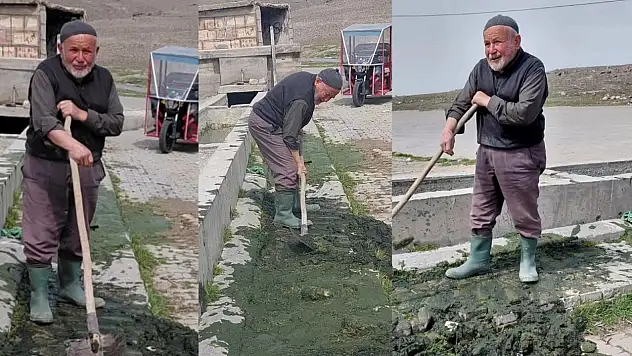 Kayseri yolunda yürek ısıtan görüntü!
