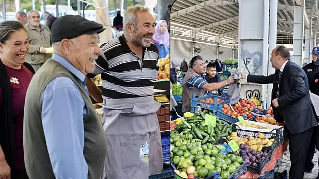 Kayserili başkan sahaya indi: Pazarcı esnafını ziyaret etti!