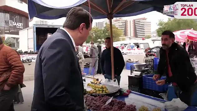 Kayserili genel başkan 200 TL ile pazara çıktı: Neler aldı?