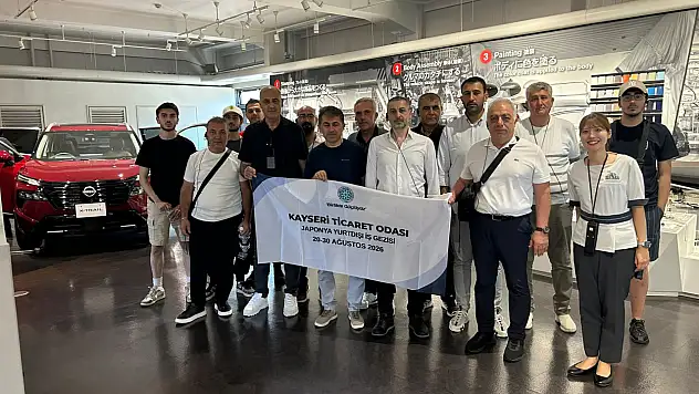 Kayserili heyet Japonya'da dünyaca ünlü markanın üretimini inceledi