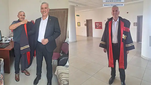 Kayserili müdür mezun oldu!