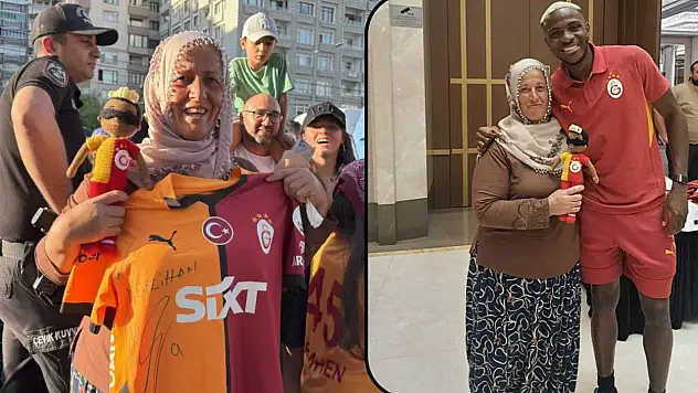 Kayserili Neslihan Teyze, Osimhen ile yeniden buluştu!