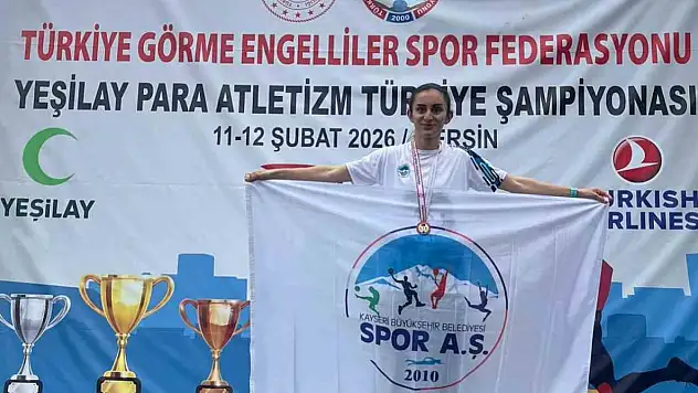 Kayseri Spor A.Ş. sporcuları Türkiye Şampiyonası'na damga vurdu