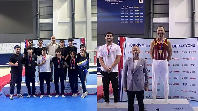 Kayserili sporculardan artistik cimnastikte tarihi başarı