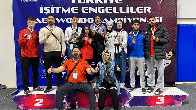 Kayserili takım  5 altın, 4 gümüş ve 3 bronz madalya kazandı!