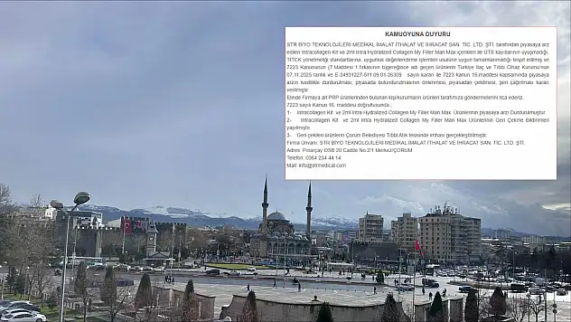 Kayserililer Dikkat O Kollajen Ürünlerine Acil Durdurma Ve Toplatılma Kararı!  İmha Edildi