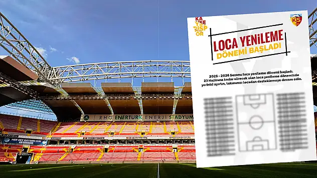 Kayserispor'da loca yenileme dönemi başladı! İşte fiyatlar...