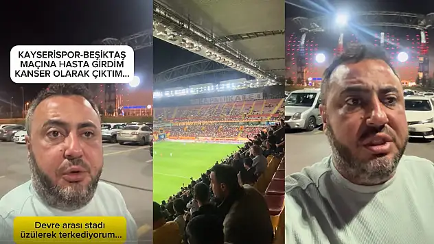 Kayserispor taraftarı isyan etti: Stada hasta girdim kanser çıktım