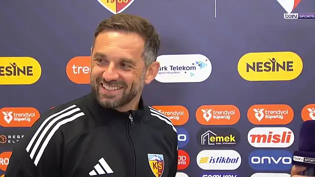 Kayserispor Teknik Direktörü Djalovic'in gülümseten anları… Bakın muhabire ne sözü verdi?