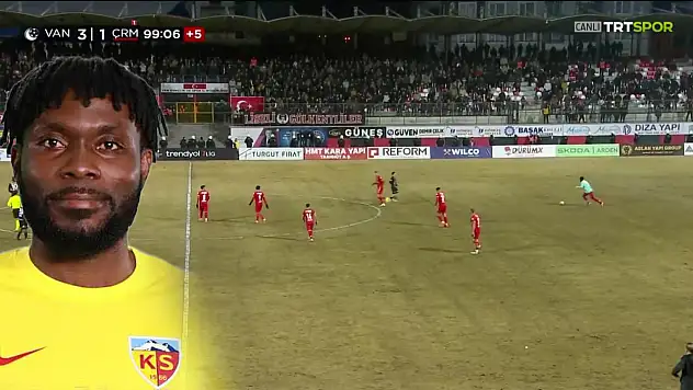 Kayserisporlu eski futbolcu Joseph Attamah kaleci oldu!
