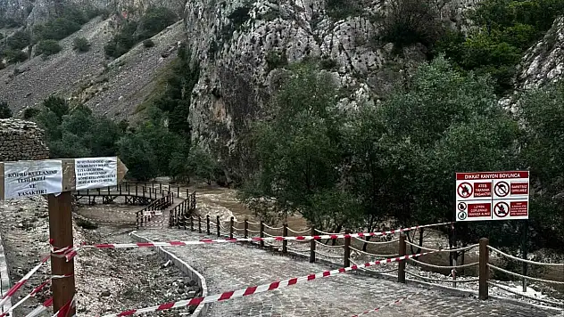 Kanyonda tedbir alındı