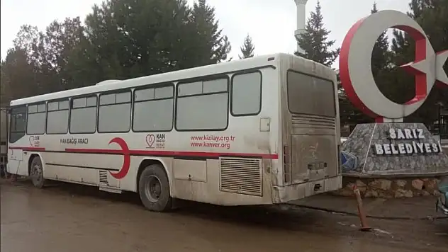 Kızılay kan bağışı aracı kırsal ilçelerde de aktif çalışıyor