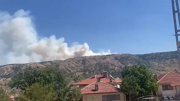 Kızılcahamam'da orman yangını çıktı!