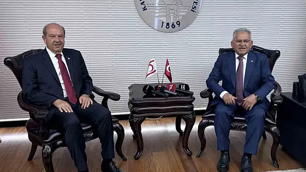 KKTC 5. Cumhurbaşkanı Tatar'dan Başkan Büyükkılıç'a ziyaret
