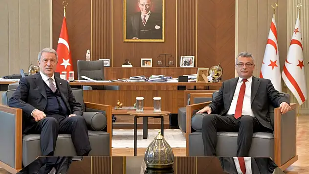 KKTC Cumhurbaşkanı Erhürman Hulusi Akar'ı ağırladı