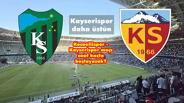 Kocaelispor - Kayserispor maçında çarpıcı ayrıntı!