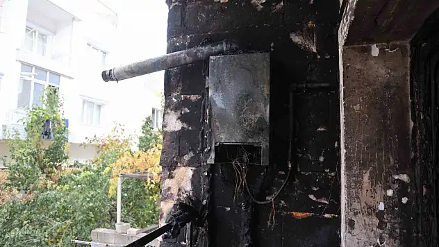 Nevşehir'de kombi yangınında komşunun kahramanlığı