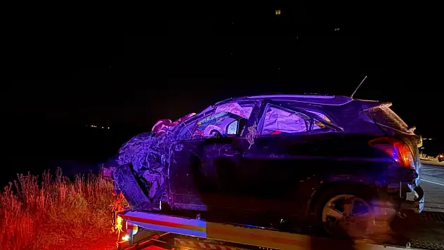 Kontrolden çıkan otomobil takla attı: 1 ölü, 3 yaralı