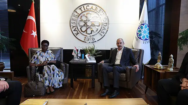 KTO'da yatırım ve iş birliği görüşmesi: İki büyükelçi Kayseri'de