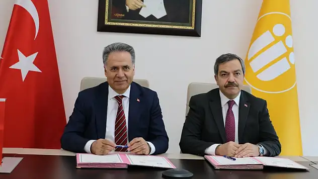 Malatya'da iki üniversite arasında iş birliği protokolü