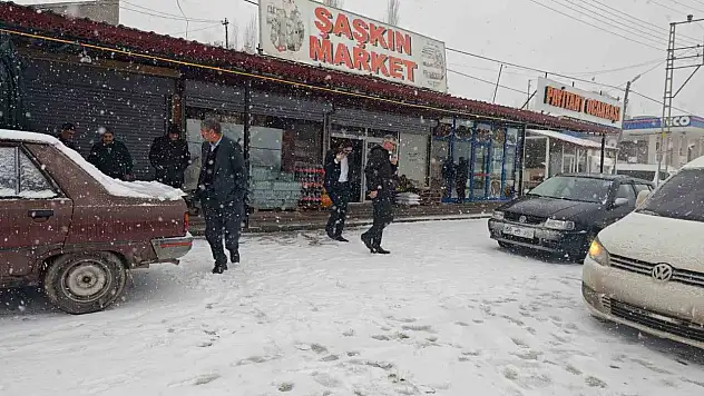 Malatya'nın kırsalında kar yağışı etkili oluyor