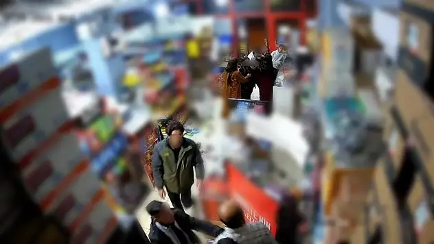 Markette kavga çıktı ortalık savaş alanına döndü