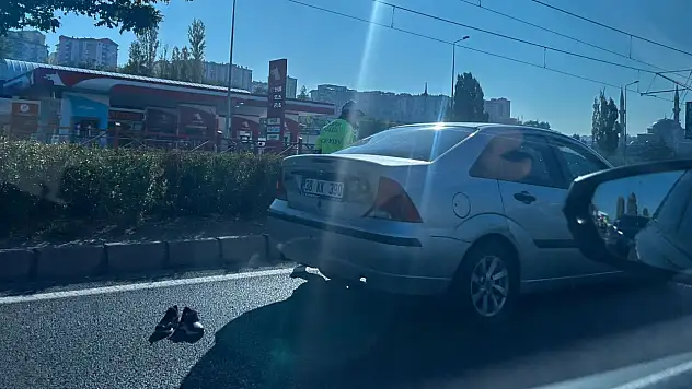 Mazakaland önünde kaza: Araç yayaya çarptı!