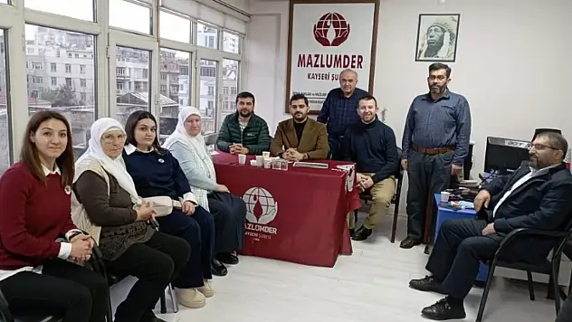 MAZLUMDER Kayseri'de uluslararası ziyaret: Emmaus heyeti geldi