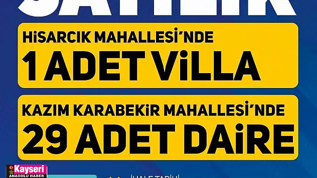 Palancıoğlu, '3+1 ve 2+1 dairelerimizi satışa çıkıyoruz'